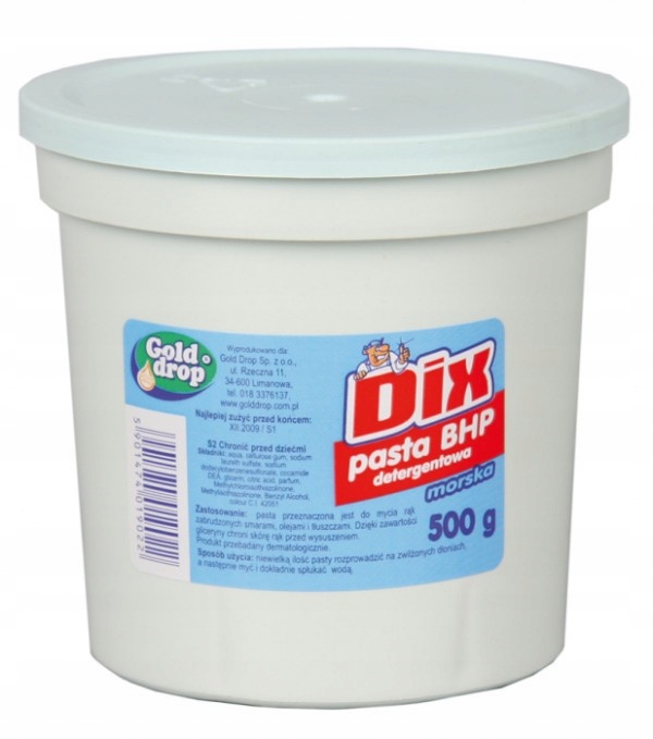 

DIX pasta Bhp detergent 500g mydlana Morska