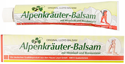 

Alpenkrauter Balsam Z Kasztanowca Liści Winogron