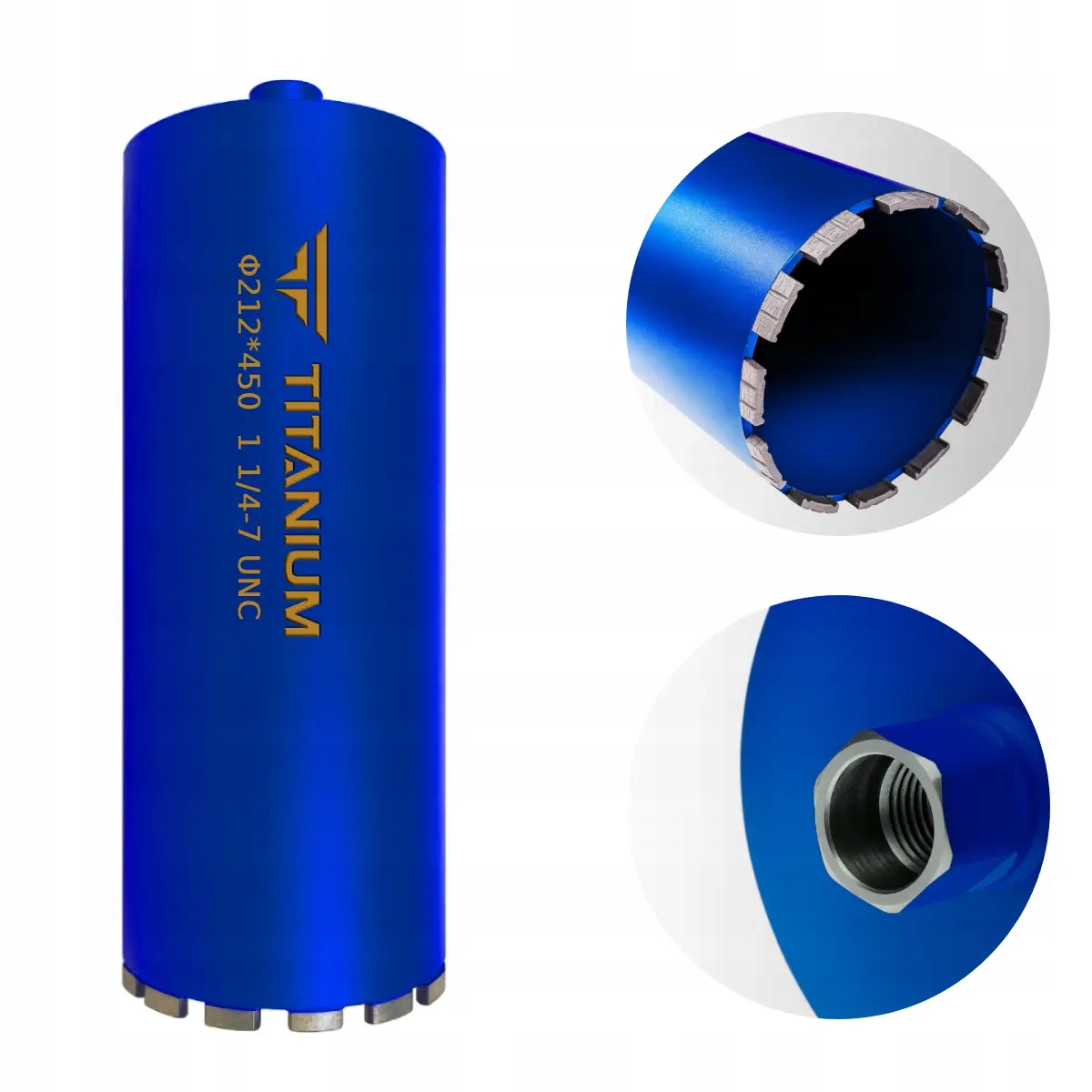 Wiertło diamentowe koronowe do betonu otwornica 212mm 450mm Titanium