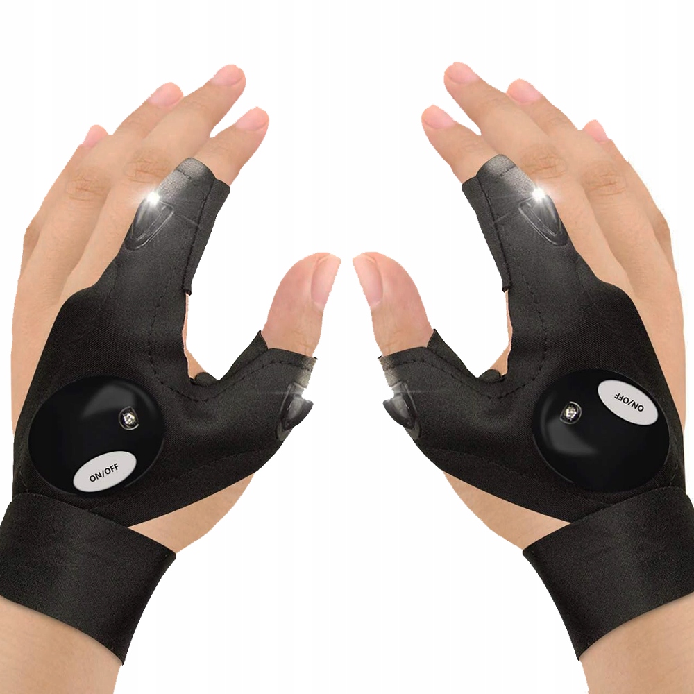 2 ks Led svítící rukavice komplet rukavice svítilna Dárek Pod Vánoční Stromeček