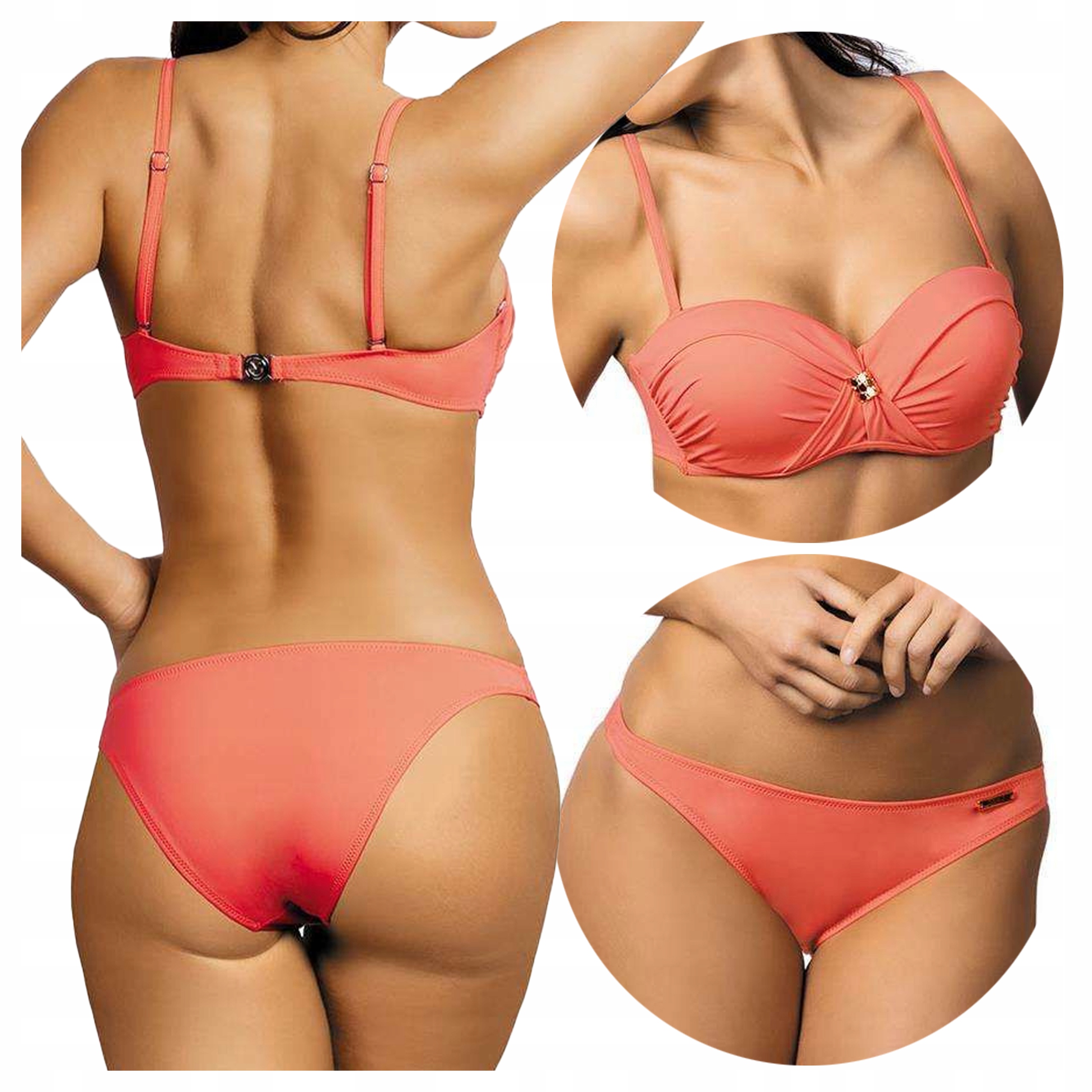 Sexy dvoudílný push-up kostým s korálovými kosticemi Brittany XXL