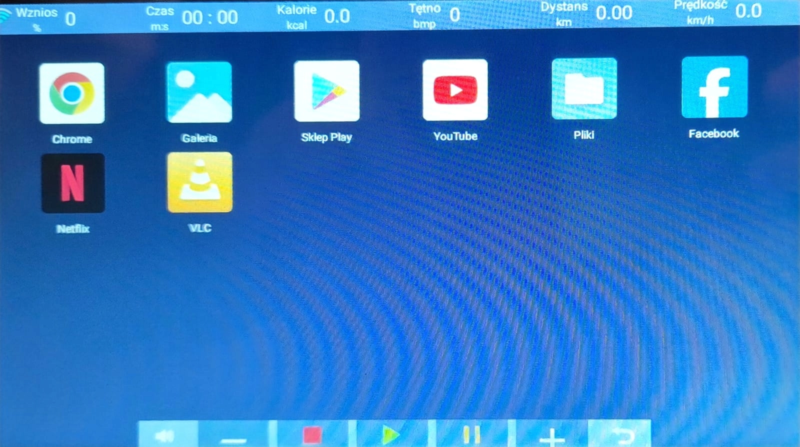 BIEŻNIA ELEKTRYCZNA DOMOWA FIT-NET 500 WIFI ANDROID USB MASAŻER AUTO WZNIOS Prędkość 1-17 km/h