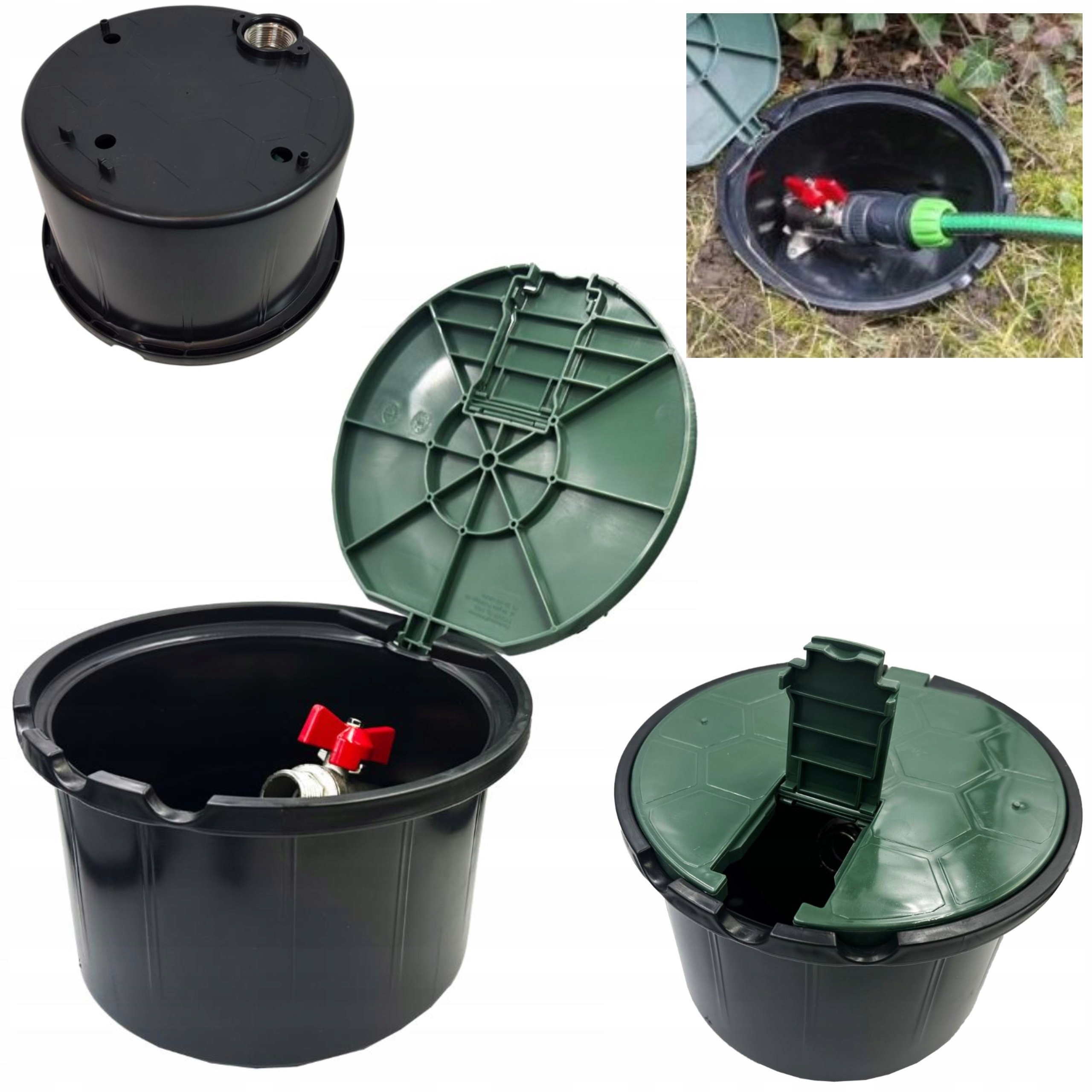 

Studnia z Zaworem 3/4 Pełna skrzynka poboru Wody