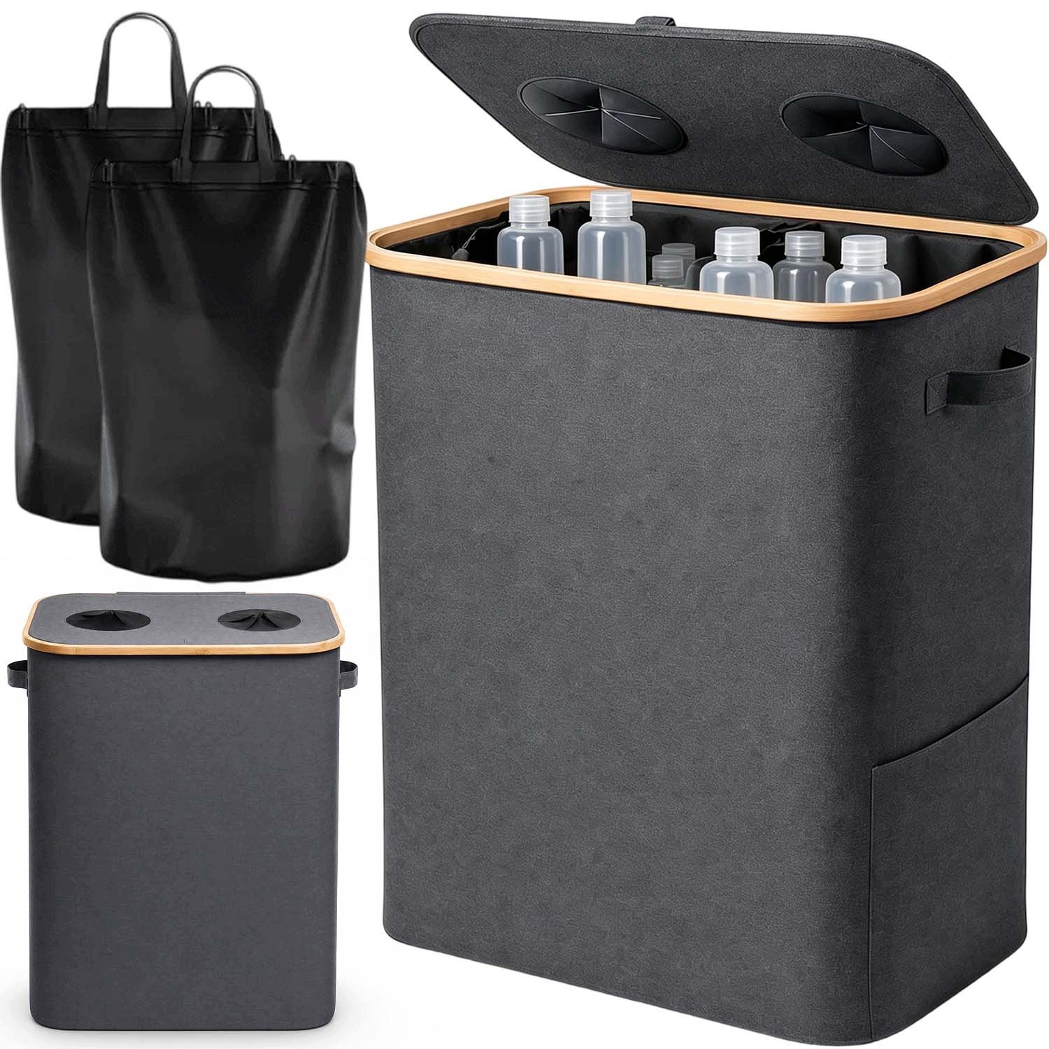 Koš Taška Na Recyklaci Odpadu Plastová Pet Láhev Skládací Nádoba 140 L