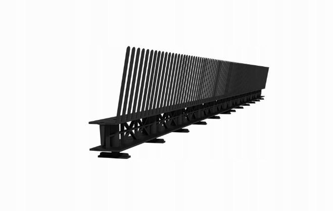 GRZEBIEŃ OKAPU Z KRATKĄ CZARNY 1MB