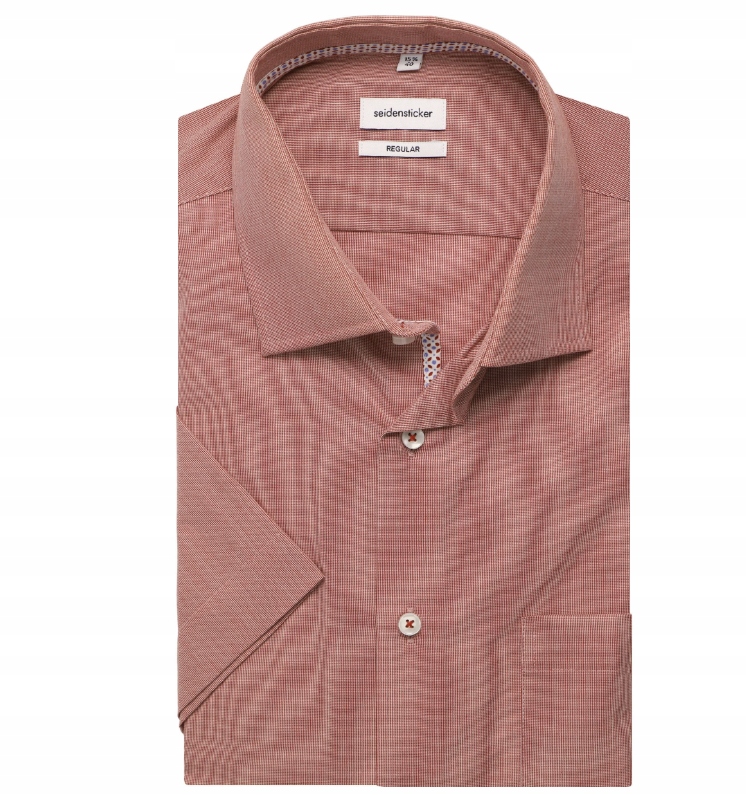 Seidensticker Regular Fit Smart Essentials pánská košile Růžová velikost M
