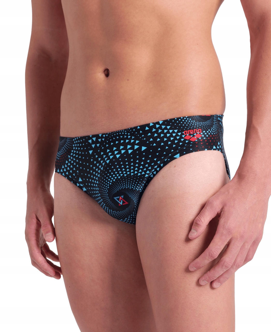 Kąpielówki Arena FIREFLOW SWIM BRIEFS BLACK MULTI 70 Rozmiar mniejszy niż XS