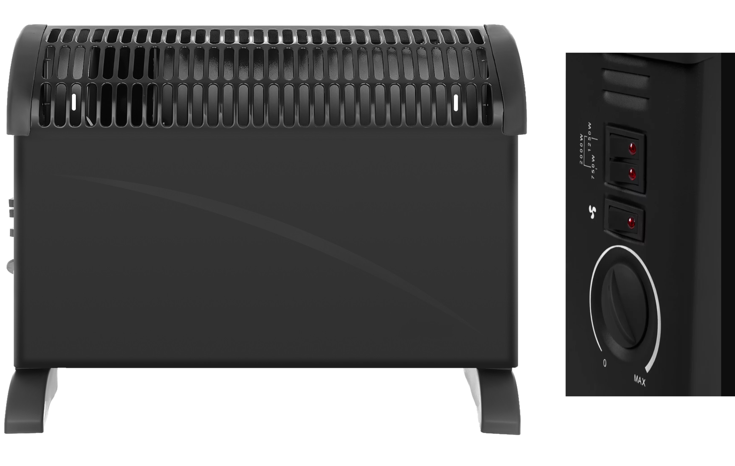 Elektrický Konvektorový Ohřívač 2000 W, Energeticky Úsporný Termostat