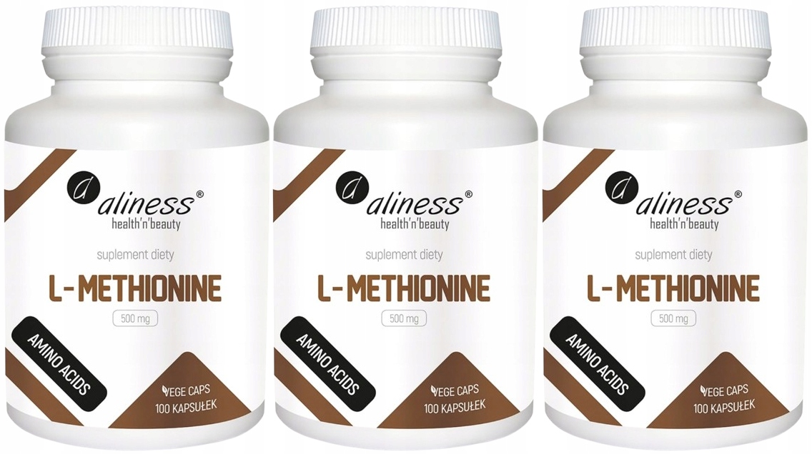 Aliness L-Methionine 500 mg 300 kapslí Glutation Játra Regenerace