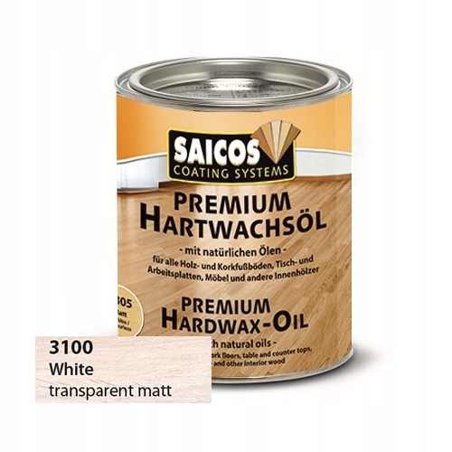 Saicos Wosk Twardy Olejny 3100 biały 0,75L