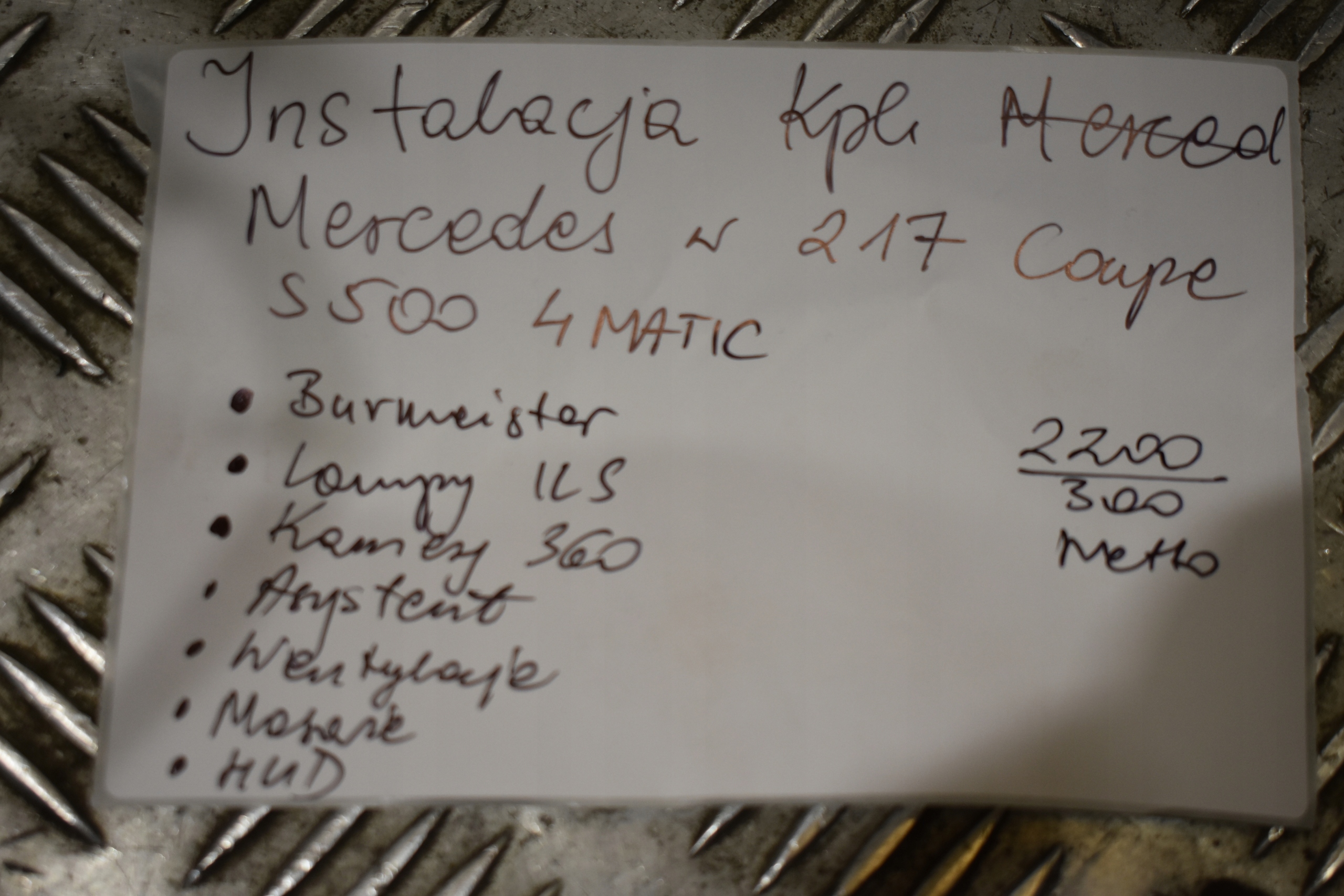 IDEALNA cablaggio KPL MERCEDES W217 COUPE S500 4 MATIC 1