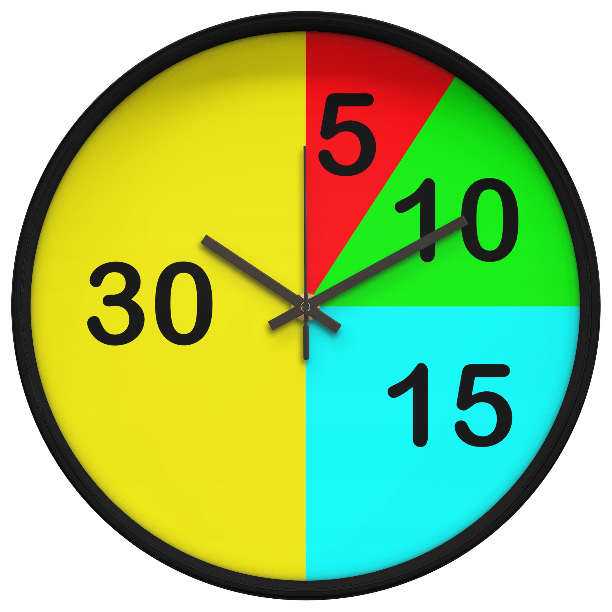 Zegar ścienny cichy daltoński organizacja 25 cm