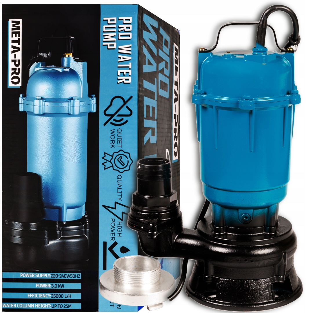 Pompa Do Wody Brudnej Szamba 3000W 25000L/h
