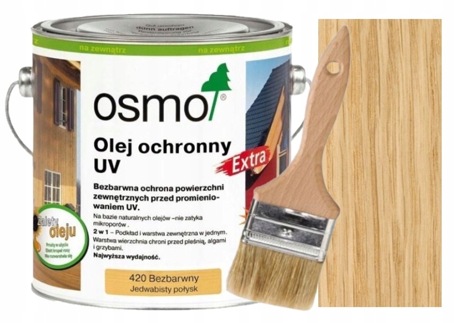 

Osmo Olej Ochronny Uv Extra Bezbarwny 2,5L 420 P
