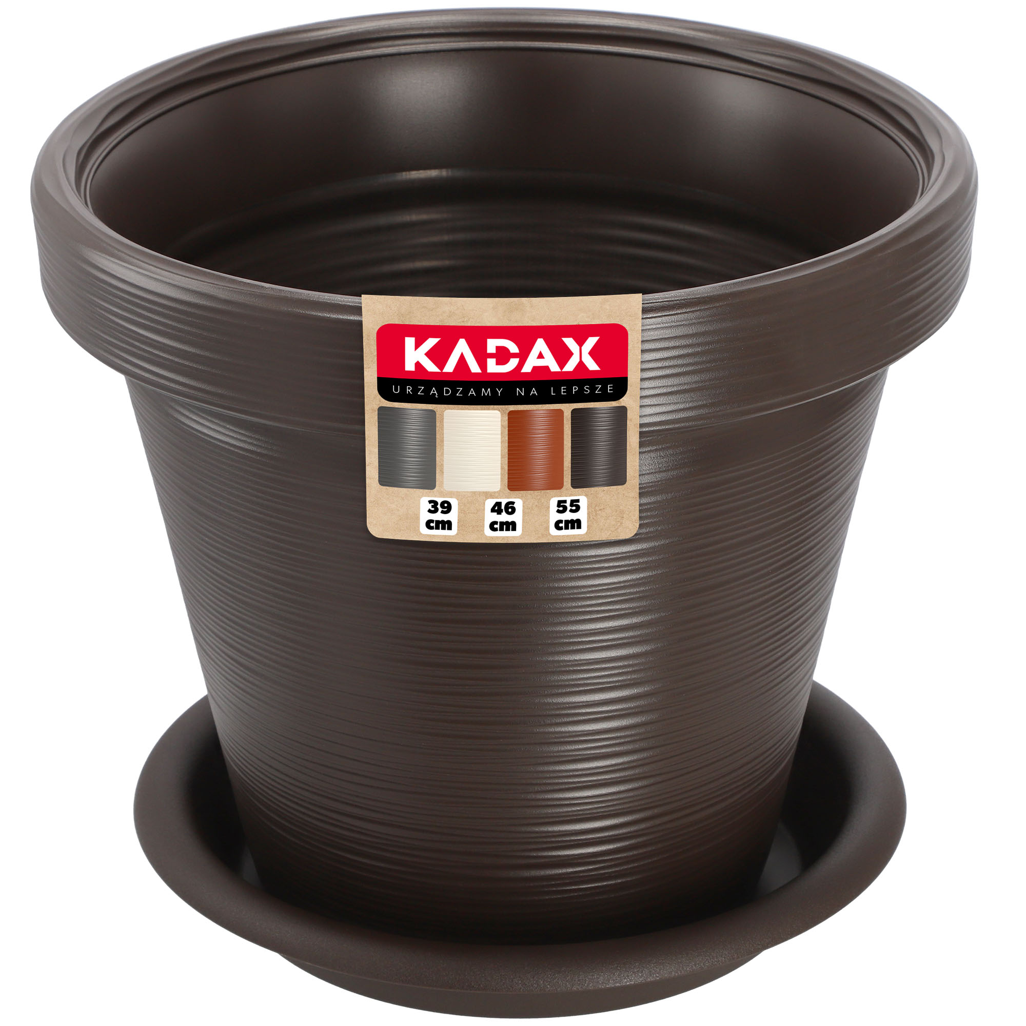 

Donica Doniczka Podstawka Dłuto Mokka 46x40cm