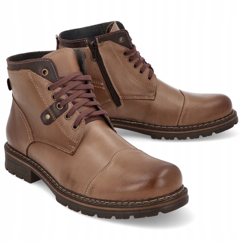 BUTY ZIMOWE PÓŁBUTY MĘSKIE SKÓRA OCIEPLANE GEPARD 210 JBR R 43