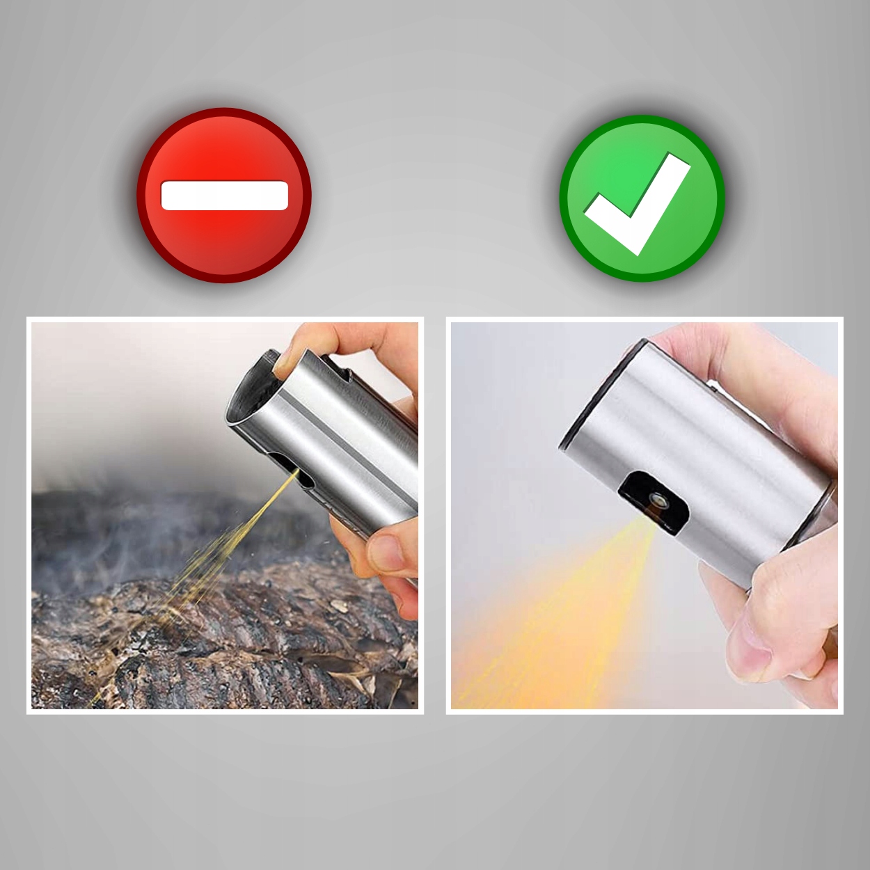 SPRYSKIWACZ DO OLEJU OLIWY OCTU DOKŁADNY ROZPYLACZ DOZOWNIK W SPRAYU 100ml Długość 20 cm