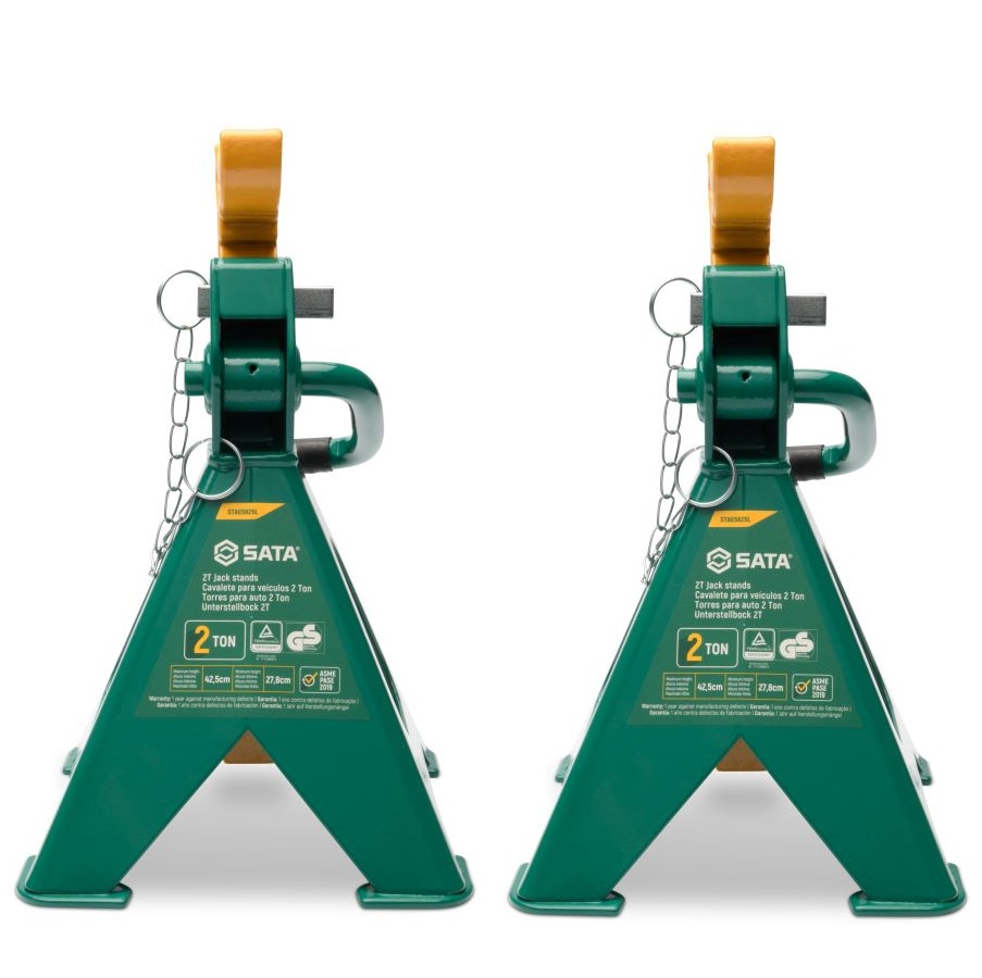 2x KOBYŁKI 2T PODSTAWKI SAMOCHODOWE PODPORY Z BLOKADĄ PIN REGULOWANE SATA Kod producenta STAE5825L