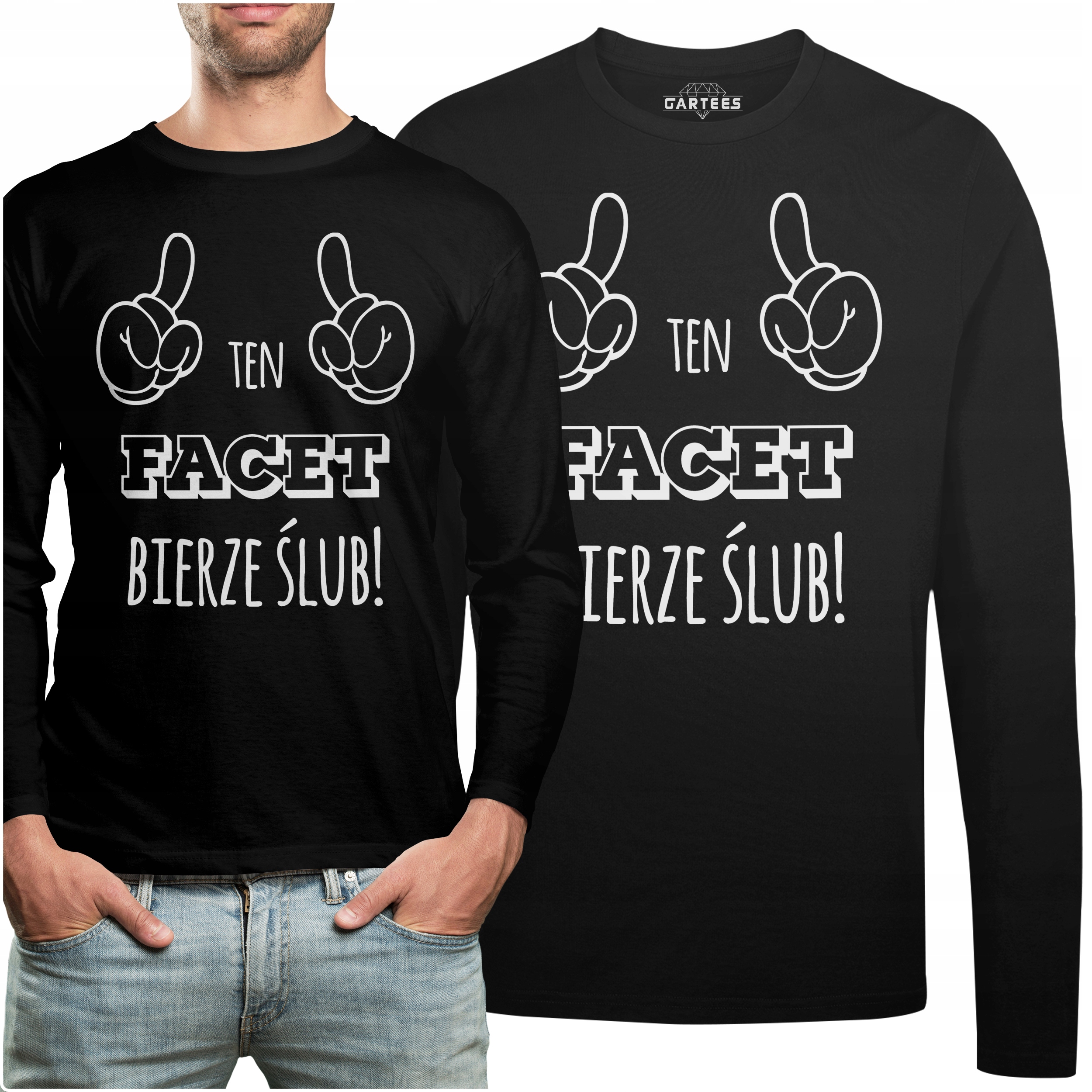 

Koszulka Long Kawalerski Ten Facet Bierze Ślub