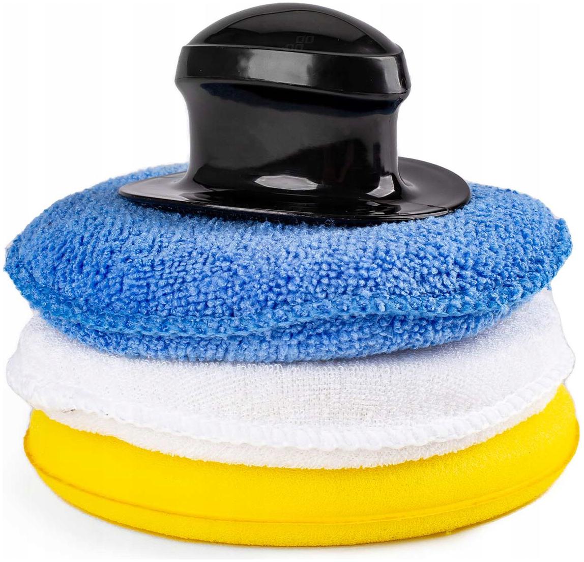 3x Aplikator Mikrofibrowy Piankowy Z Uchwytem