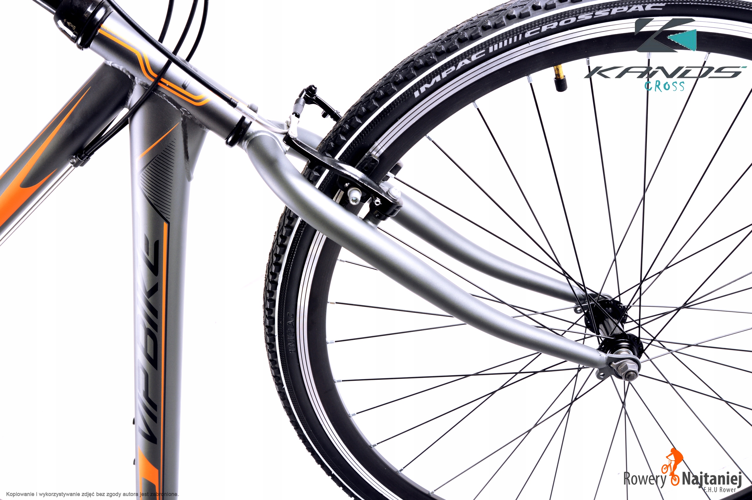 ROWER MĘSKI VIP BIKE CROSS 700 SZT M19 czar-nieb Wyposażenie dodatkowe stopka