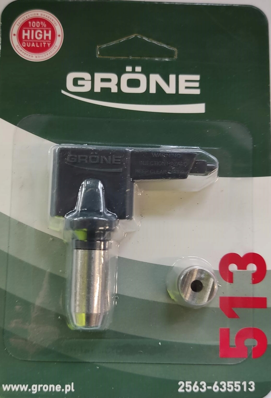 Dysza natryskowa 513 Grone do agregatów malarskich Typ dysza