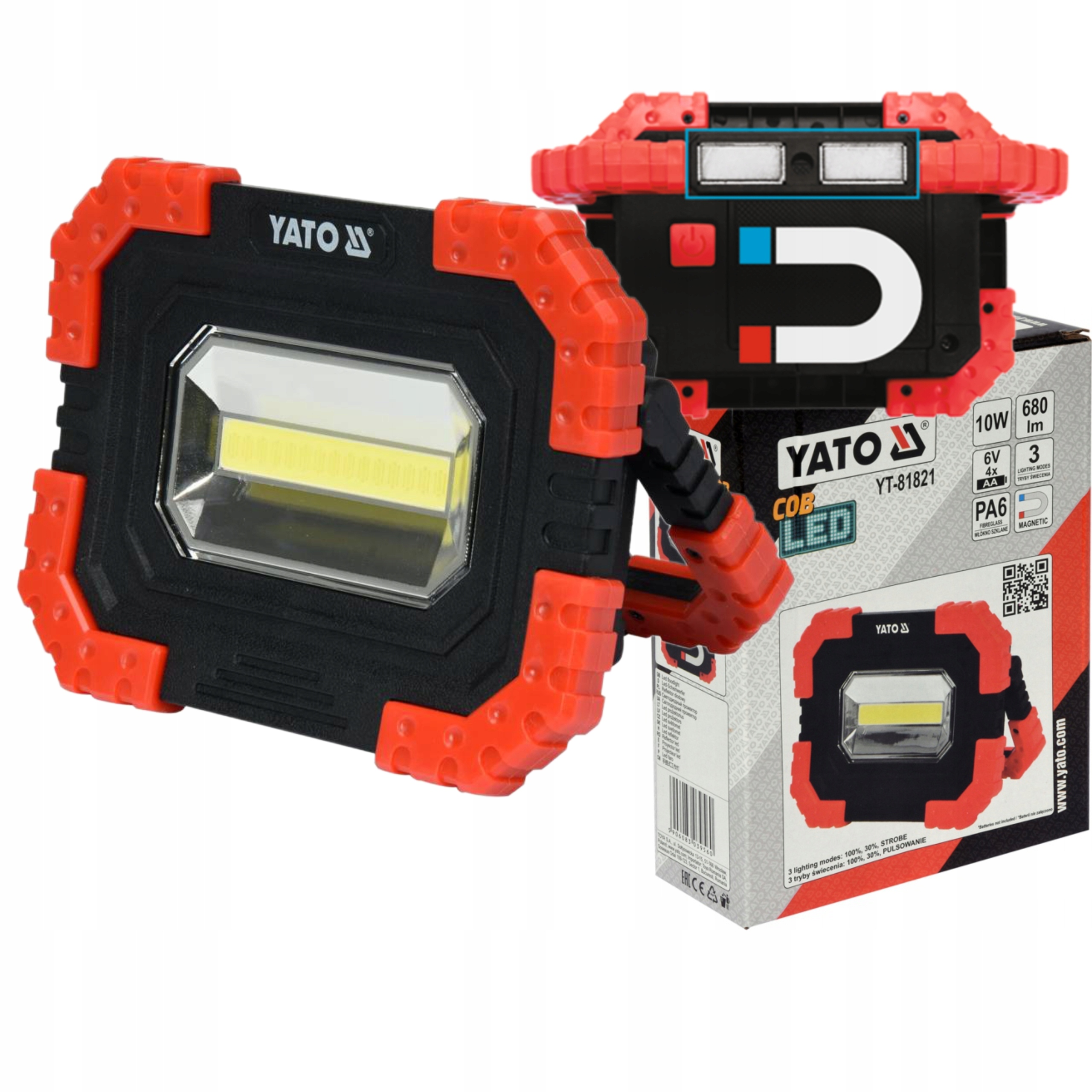 

Yato Reflektor Diodowy 10W Led Baterie Przenośny