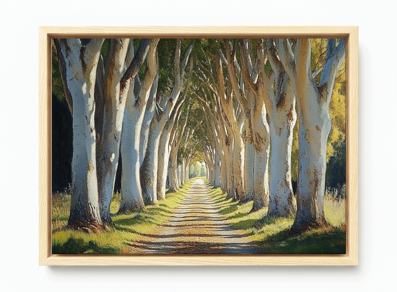 Obraz Rama American Box Aleja Drzew Droga Las Natura Krajobraz 120x80