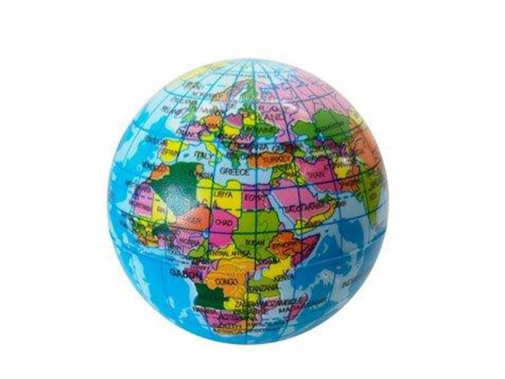 

Piłeczka kula ziemska Piłka Globus ściskać odbijać