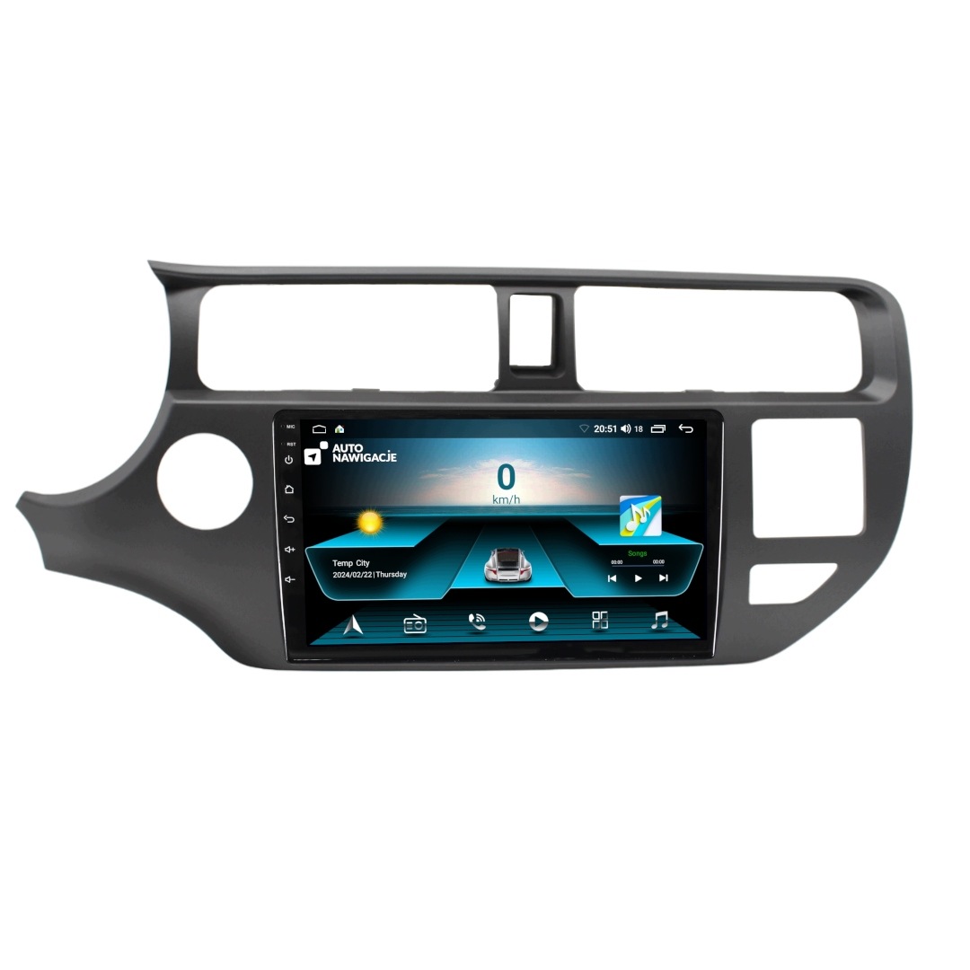 Gps Navigace Rádio Kia Rio III 2011-2015 Android Carplay Bluetooth 64GB