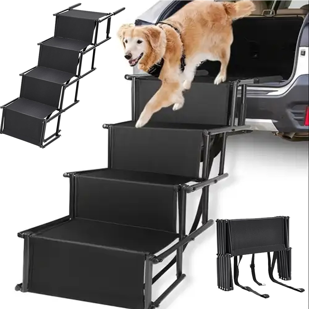 Skládací Schody Pro Psa Pro Osobní A Terénní Automobily 101X76X47 CM