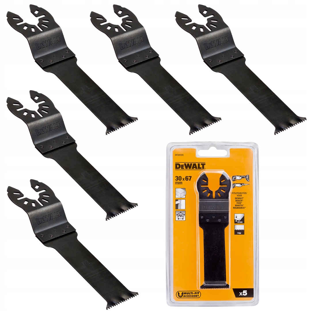 Pilové listy na tvrdé dřevo 67x30 mm DeWALT 5ks