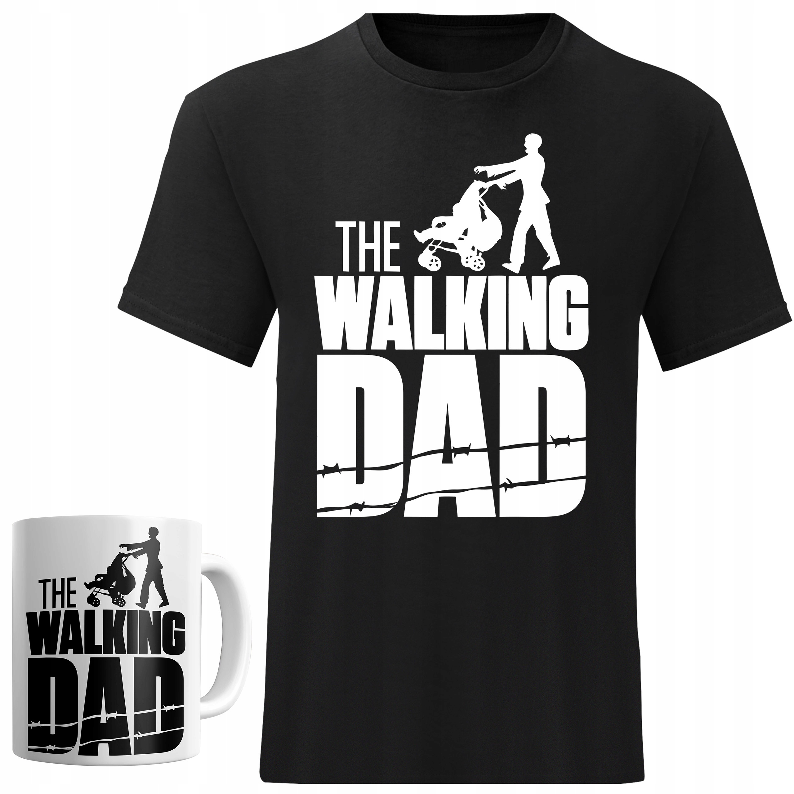 

Koszulka Męska Dla Taty The Walking Dad L + Kubek