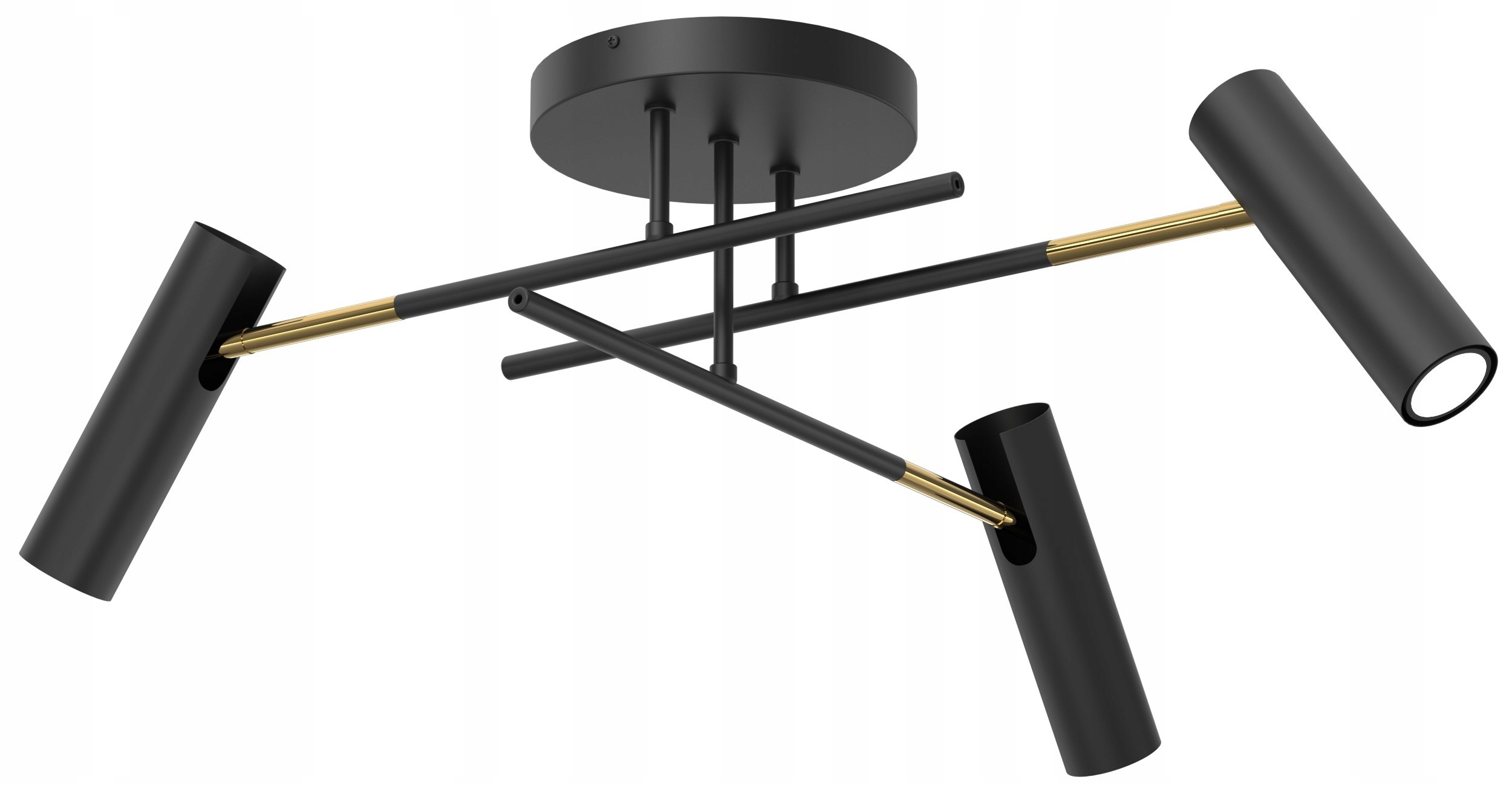 Lampa stropné svietidlo Spot Axion čierna Zlatý minimalistický štýl v domácnosti