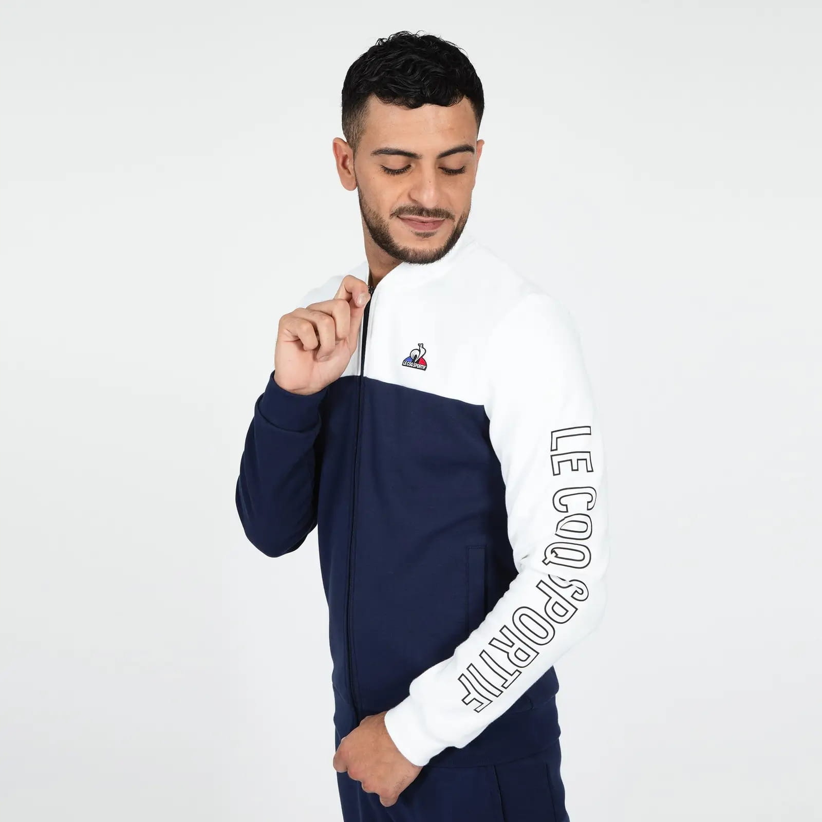 Le Coq Sportif Bluza męska rozpinana XXL granat