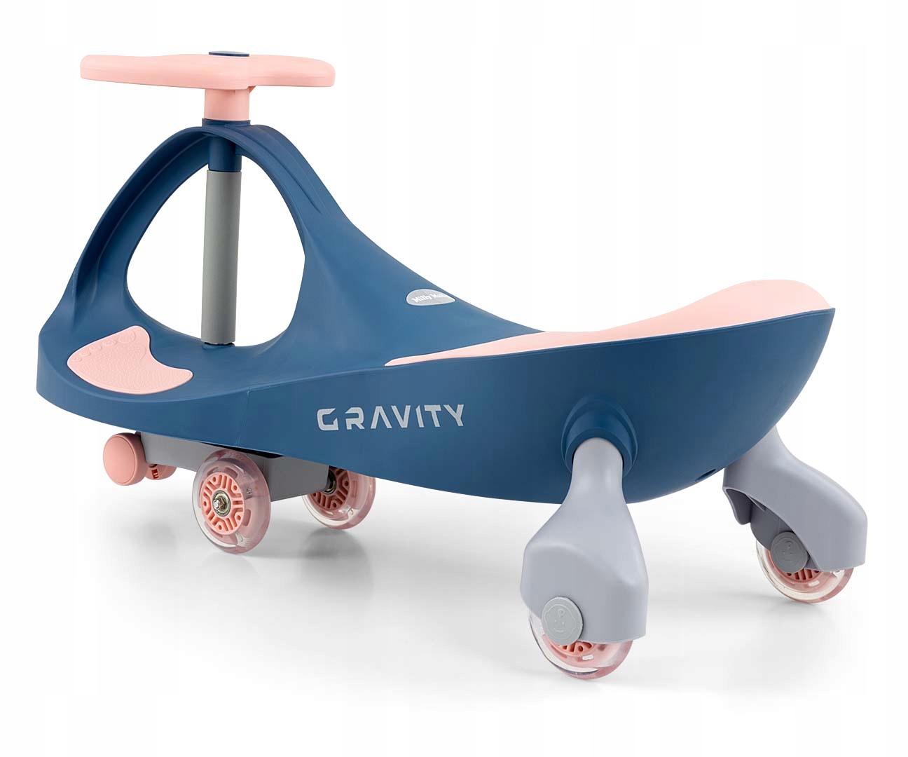 Milly Mally Gravity Navy Pink Jeździk Grawitacyjny Dla Dzieci Stabilny Led