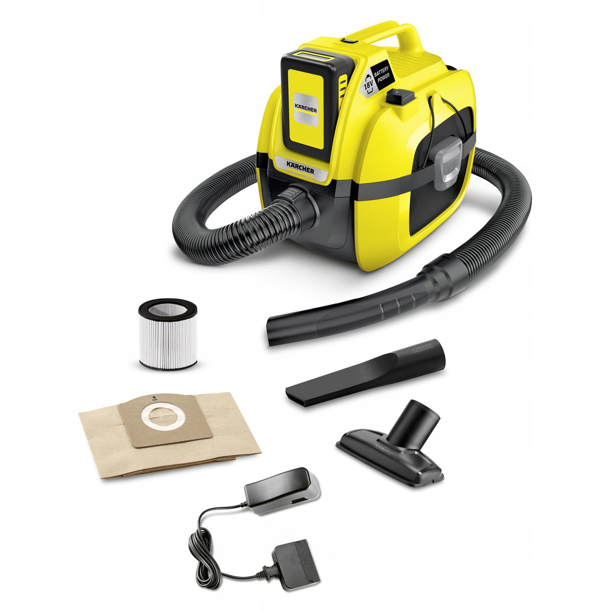 Odkurzacz sucho mokro Kärcher Wd 1 Compact Battery Set 1.198-301.0