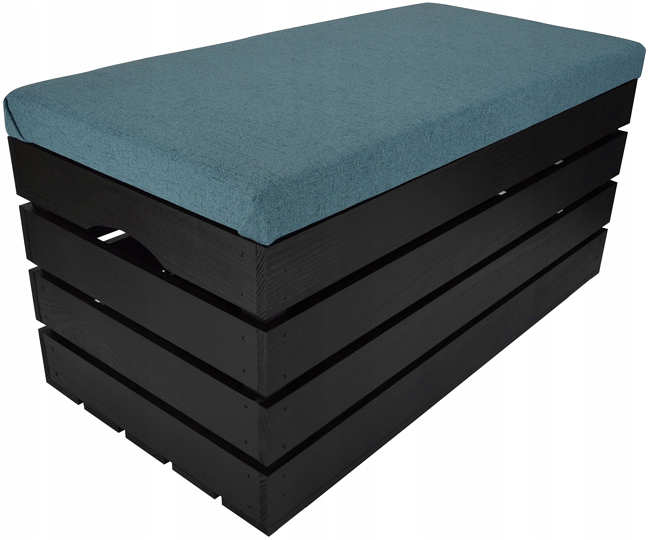 Velká Čalouněná Skříňka S Úložným Prostorem Taburet Borovice