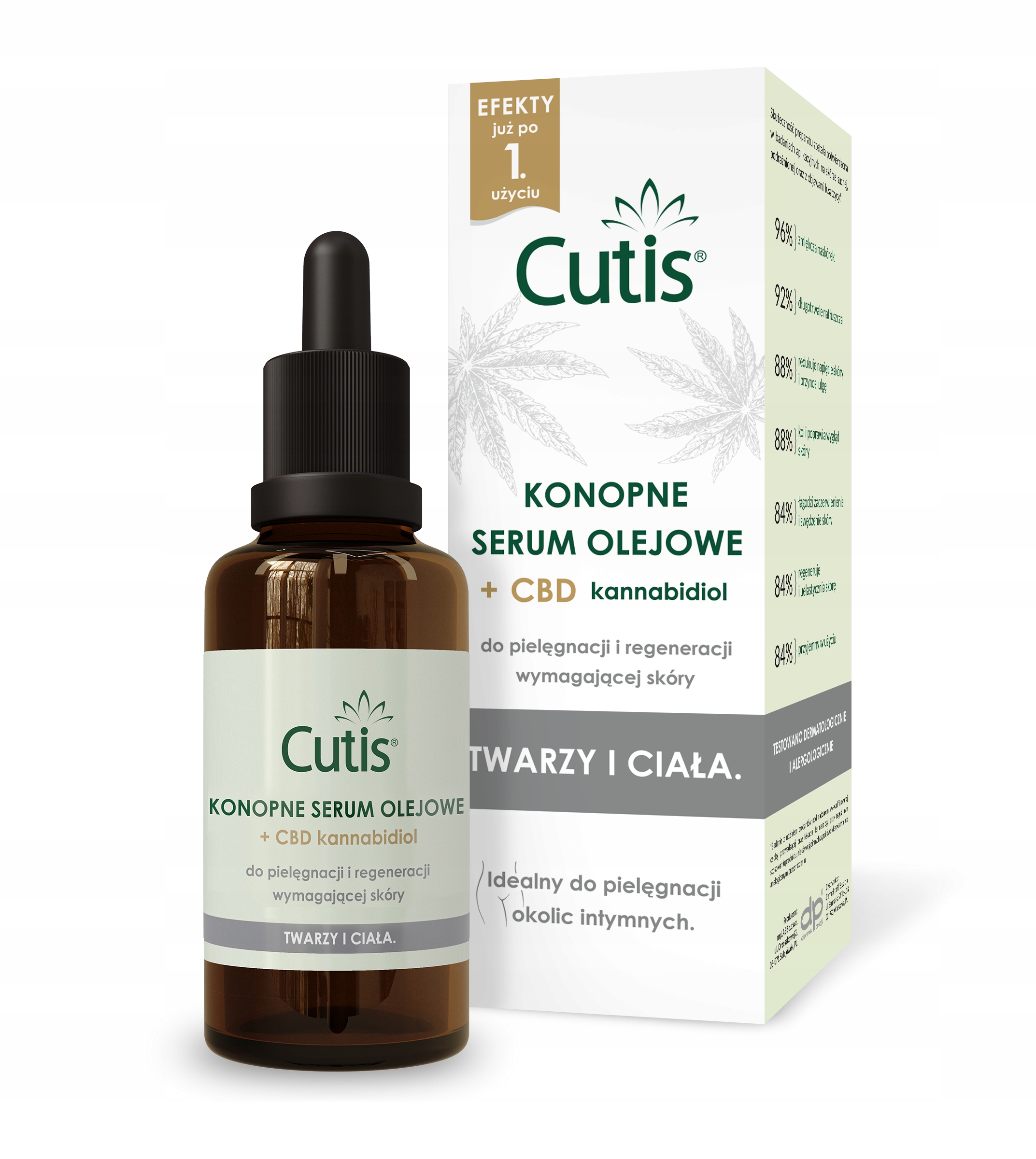 

Cutis Konopne Serum Olejowe Cbd 50 ml