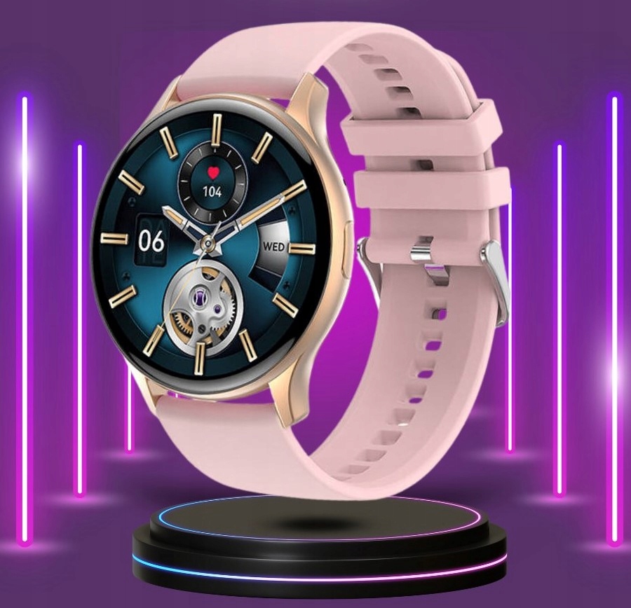 SMARTWATCH Zegarek DAMSKI AMOLED 466x466 ROZMOWY PL Transmisja danych brak