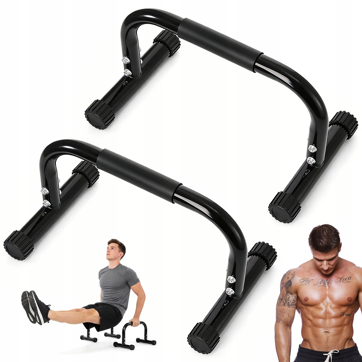 Nastavitelná Výška, Paralelní Fitness Tyče Pro Dipsové Kliky, Odolné