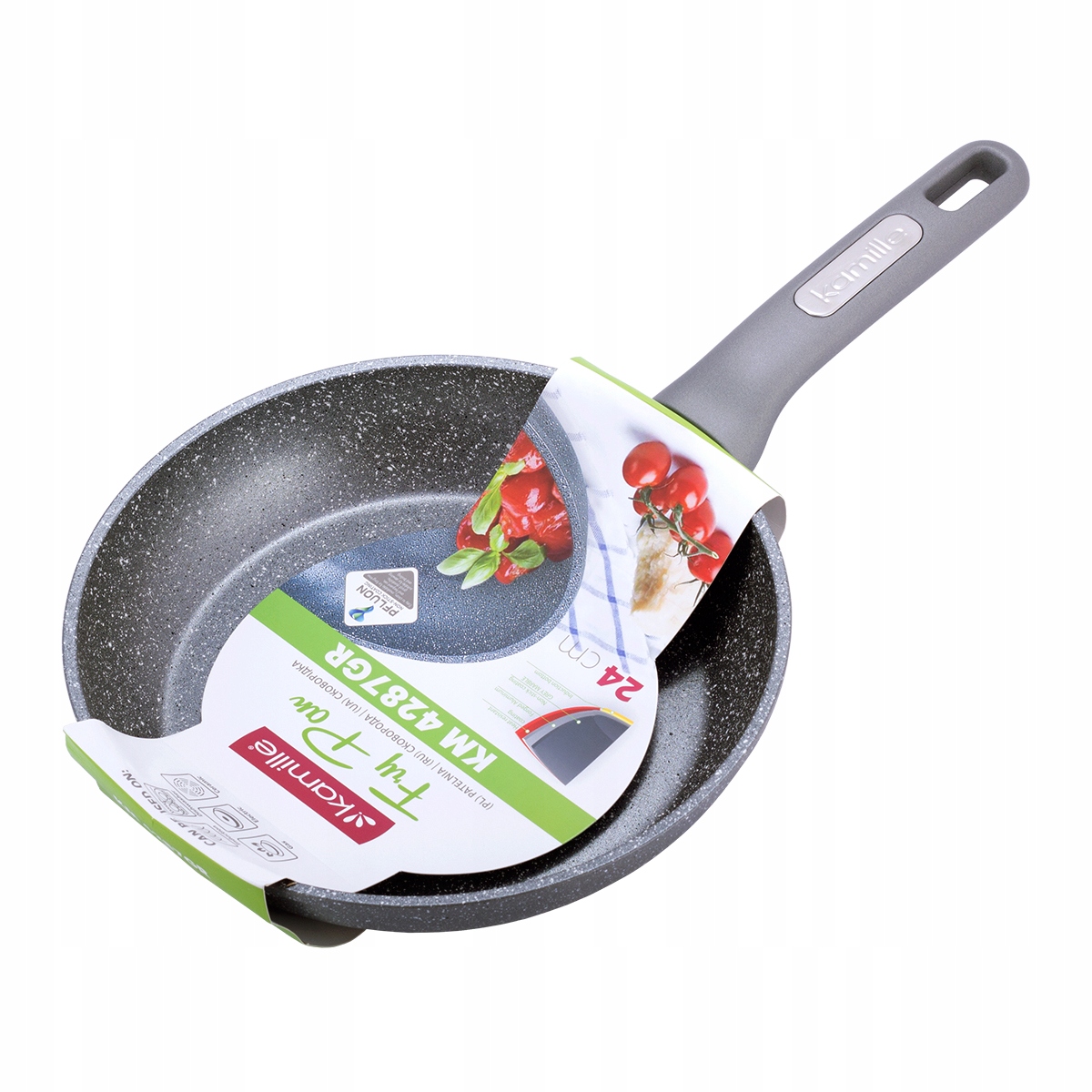 

Patelnia Granitowa Gruba 24 CM Indukcja Kamille