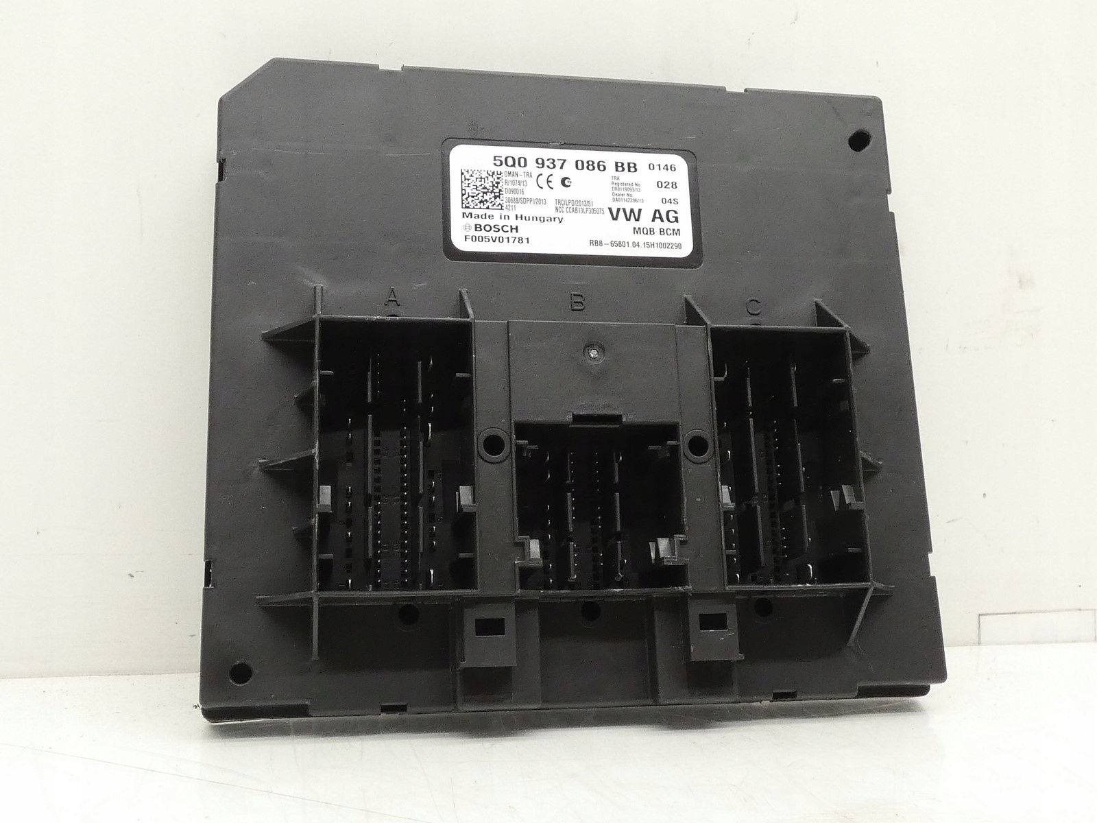 module control unit KOMFORTU BCM VW GOLF VII PASSAT B8 5Q0937086BB