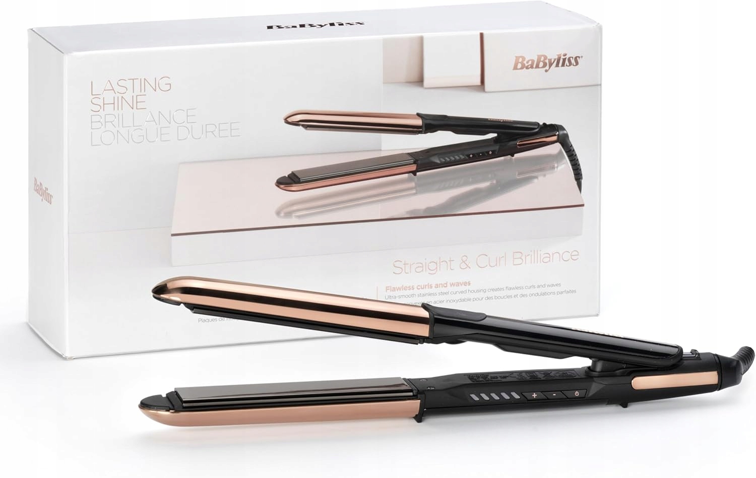 Babyliss ST482E 45W Prostownica do włosów Straight & Curl Brilliance-Zdjęcie-0