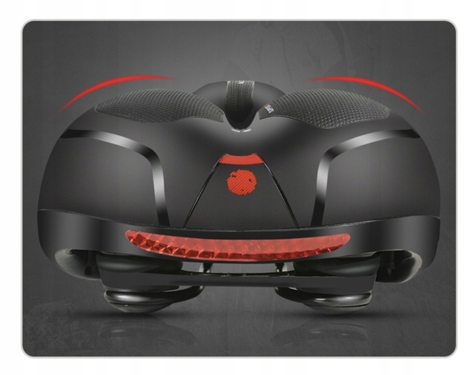 ŻELOWE ERGONOMICZNE SIODEŁKO ROWEROWE Z AMORTYZACJĄ I OŚWIETLENIEM Marka Logit