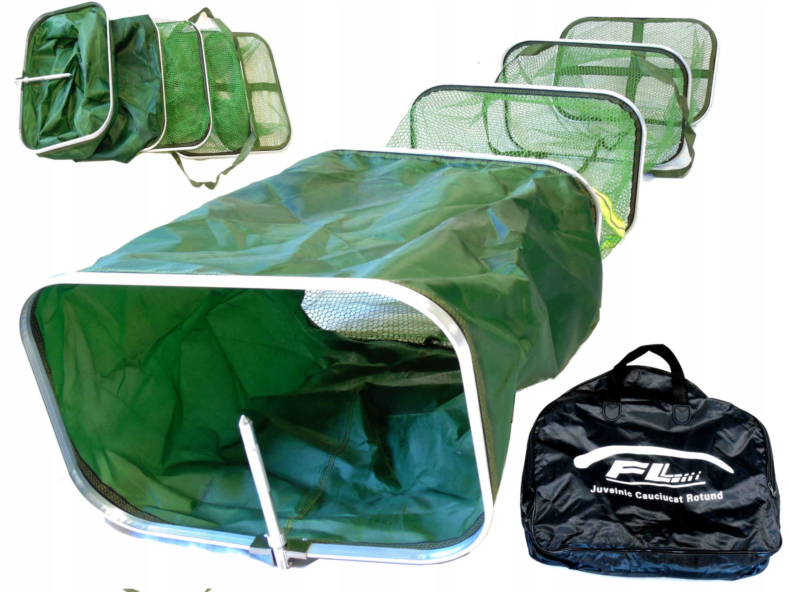 Siatka Wyczynowa Zawodnicza Fl Feeder 3M Pokrowiec Sztyca Grunt Gumowana