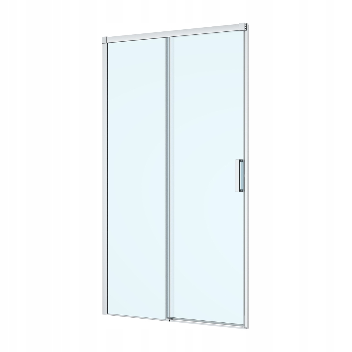 Drzwi Prysznicowe 120 CM Chrom Szkło Przezroczyste Oltens Breda