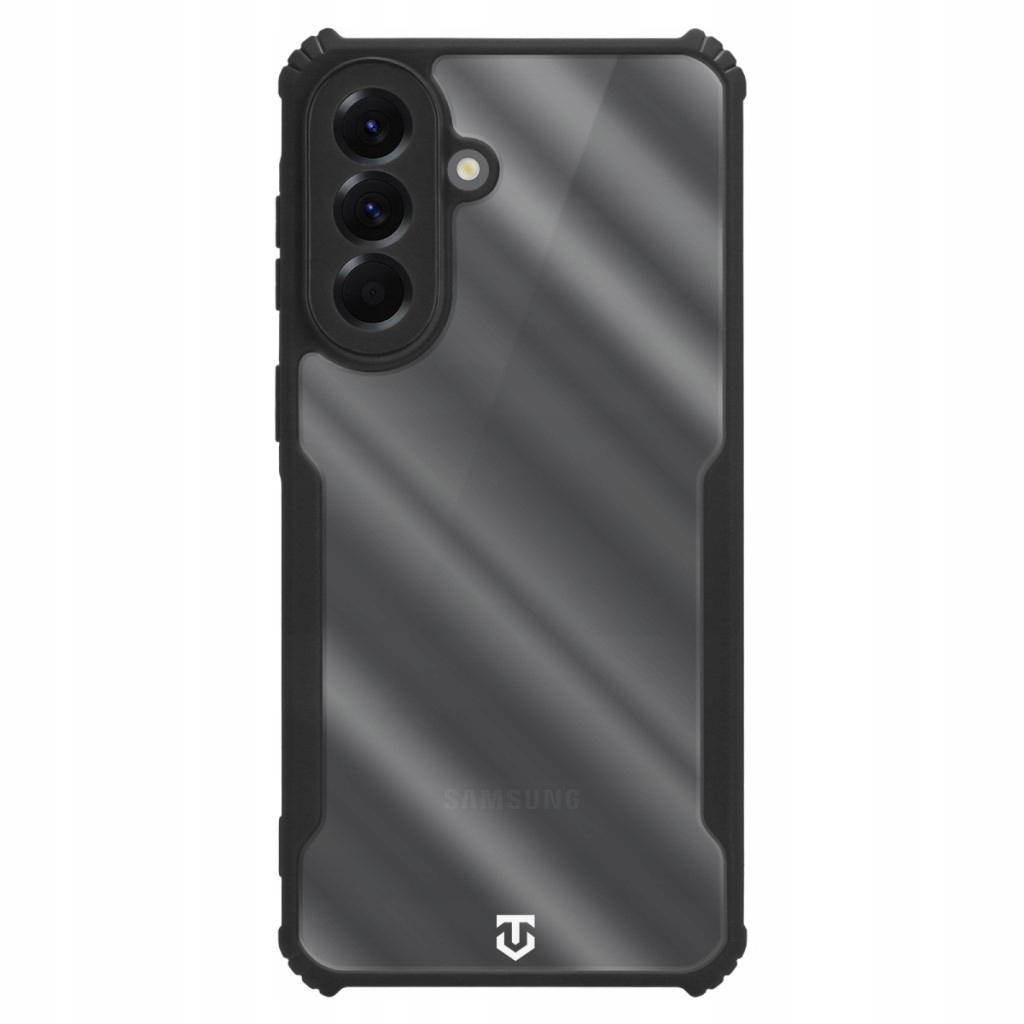 Samsung Galaxy A57 etui na tył ze wzmocnionymi narożnikami, przezroczyste/czarne
