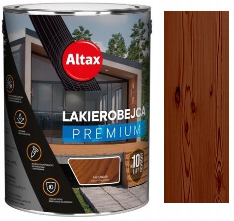 Altax Lakierobejca Premium 10 Lat Ochronna Do Drewna Palisander 5L