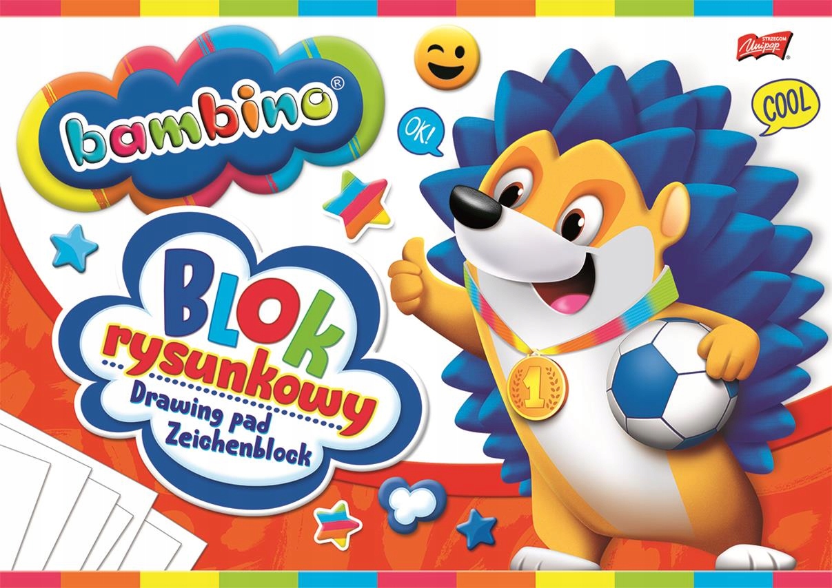 

Blok Rysunkowy Biały Bambino A4 20K Szkolny